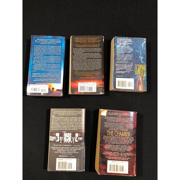 John Grisham Lot of 5 The Firm The Chamber The Whistler A Time To Kill A Time Fo - Picture 2 of 8